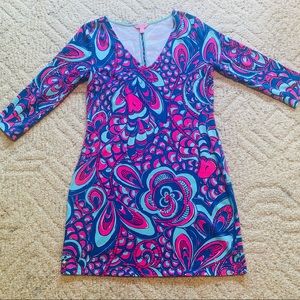 Lilly Pulitzer Pink & Blue Dress L